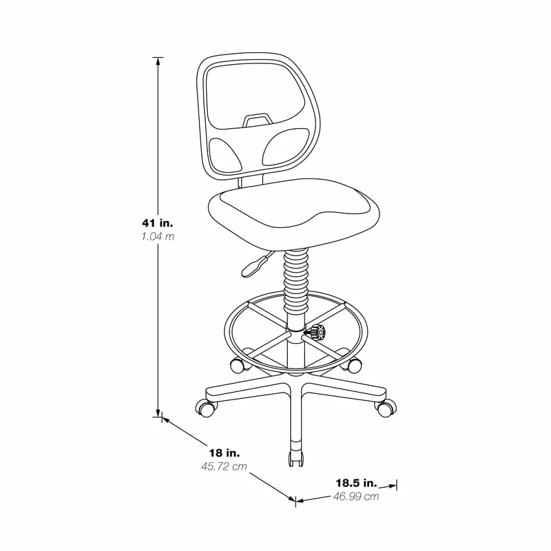 Best deal ???? Office Star Deluxe Custom Dillon Brown Fabric Drafting Chair With 18 Inch Diameter Foot Ring ???? 8 Best deal ???? Office Star Deluxe Custom Dillon Brown Fabric Drafting Chair With 18 Inch Diameter Foot Ring ???? - Image 8