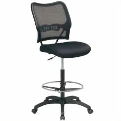 Top 10 ???? Office Star Deluxe Black Air Grid Series Air Grid Back & Mesh Fabric Seat Drafting Chair ????