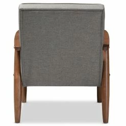 Coupon ⭐ Allora Tufted Reception Chair In Gray And Brown ???? -Flash Furniture Shop 2108289 4 L