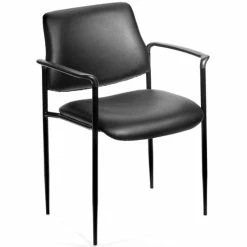 Best deal ???? Boss Office Products Boss Office Square Back Diamond Faux Leather Stackable Guest Chair In Black ✨