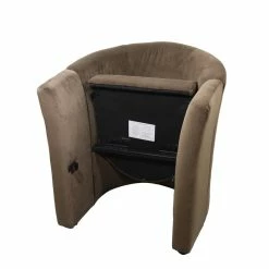 Alternative view of Best Pirce ???? ORE International 25" Tall Wood And Microfiber Folding Chair In Brown ????