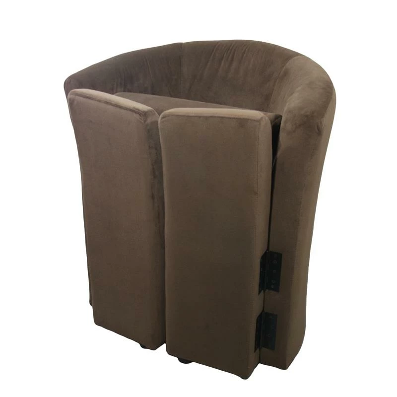 Best Pirce ???? ORE International 25" Tall Wood And Microfiber Folding Chair In Brown ???? 3 Best Pirce ???? ORE International 25" Tall Wood And Microfiber Folding Chair In Brown ???? - Image 3