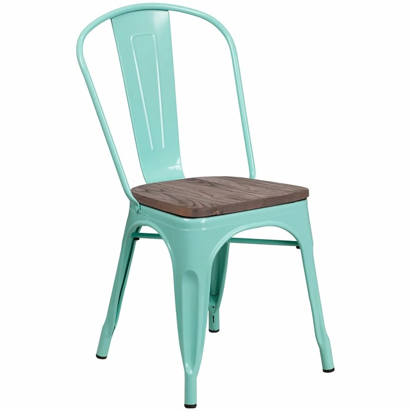 Coupon ???? Bowery Hill Transitional Metal Dining Side Chair In Mint Green ✨ 1 Coupon ???? Bowery Hill Transitional Metal Dining Side Chair In Mint Green ✨