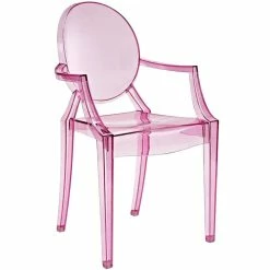 Outlet ⭐ Hawthorne Collections Stackable Dining Arm Chair In Pink (Set Of 2) ⌛ -Flash Furniture Shop 2149485 2 L