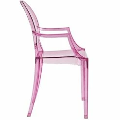 Outlet ⭐ Hawthorne Collections Stackable Dining Arm Chair In Pink (Set Of 2) ⌛ -Flash Furniture Shop 2149485 3 L