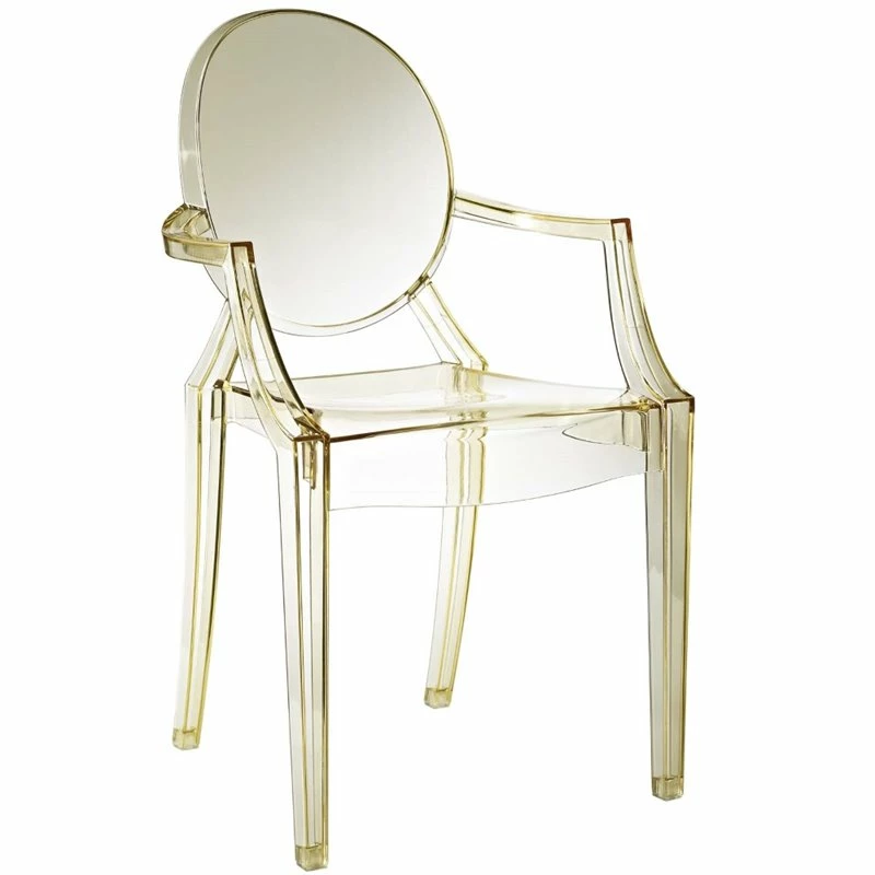 Best deal ⭐ Hawthorne Collections Clear Dining Arm Chair In Yellow (Set Of 2) ???? 3 Best deal ⭐ Hawthorne Collections Clear Dining Arm Chair In Yellow (Set Of 2) ???? - Image 3