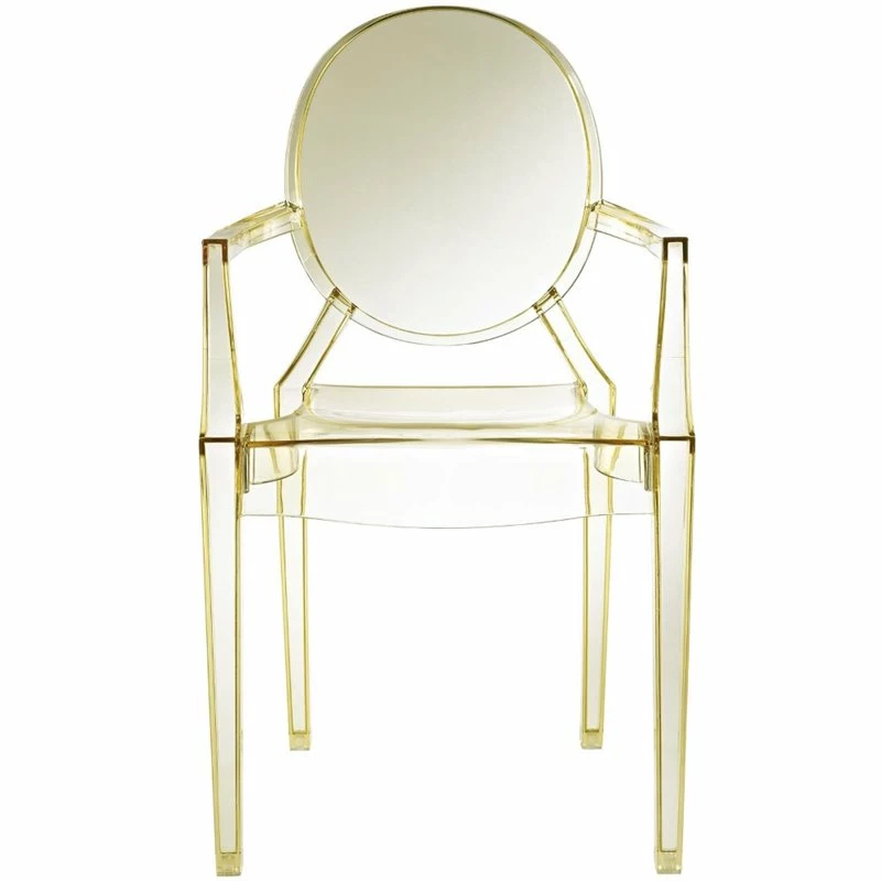 Best deal ⭐ Hawthorne Collections Clear Dining Arm Chair In Yellow (Set Of 2) ???? 4 Best deal ⭐ Hawthorne Collections Clear Dining Arm Chair In Yellow (Set Of 2) ???? - Image 4