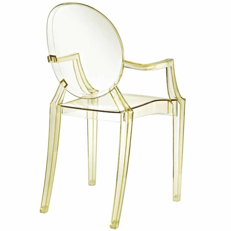 Best deal ⭐ Hawthorne Collections Clear Dining Arm Chair In Yellow (Set Of 2) ???? 5 Best deal ⭐ Hawthorne Collections Clear Dining Arm Chair In Yellow (Set Of 2) ???? - Image 5