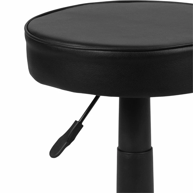 Promo ???? Flash Furniture Leather Adjustable Ergonomic Doctors Stool In Black ???? 6 Promo ???? Flash Furniture Leather Adjustable Ergonomic Doctors Stool In Black ???? - Image 6