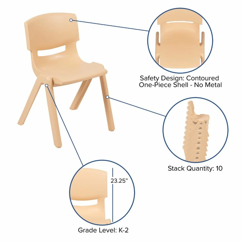 Hot Sale ???? Flash Furniture 13.25" 4 Piece Plastic Stackable Multicolored School Chair Set ???? 10 Hot Sale ???? Flash Furniture 13.25" 4 Piece Plastic Stackable Multicolored School Chair Set ???? - Image 10