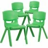 Best reviews of ???? Flash Furniture 15.5" Plastic Stackable School Chair In Green (Set Of 4) ✨