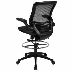 Discount ???? Flash Furniture Mid Back Transparent Mesh Drafting Stool And Flip Up Arms ✨ 16 Discount ???? Flash Furniture Mid Back Transparent Mesh Drafting Stool And Flip Up Arms ✨ -Flash Furniture Shop 2183471 13 L