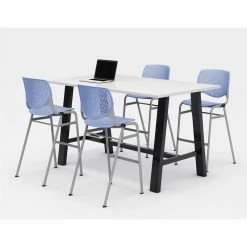 Buy ???? KFI Furniture KFI Big And Tall Guest Chair - Tested For 500 Lbs - Navy ⭐