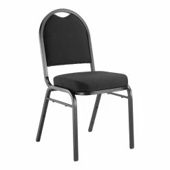 Wholesale ???? National Public Seating NPS 9200 Series 35" Modern Metal And Fabric Stack Chair In Ebony Black ????