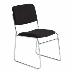 Top 10 ???? National Public Seating NPS 8600 Series 33" Modern Fabric Padded Signature Stack Chair In Ebony Black ????