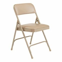 Best deal ???? National Public Seating NPS 1200 Series 29.5" Vinyl Upholstered Folding Chair In Beige (Set Of 4) ????