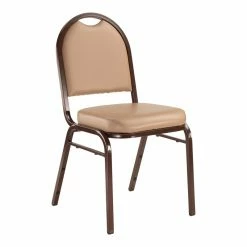 Top 10 ???? National Public Seating NPS 9200 Series 35" Metal And Vinyl Stack Chair In French Beige/Mocha ????
