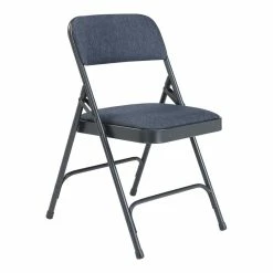 Best deal ???? National Public Seating NPS 2200 Series 29.5" Metal Premium Folding Chair In Imperial Blue (Set Of 4) ????