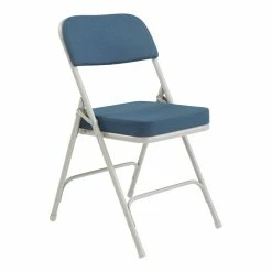 Wholesale ???? National Public Seating NPS 3200 Series 32" Fabric Upholstered Folding Chair In Regal Blue (Set Of 2) ✔️
