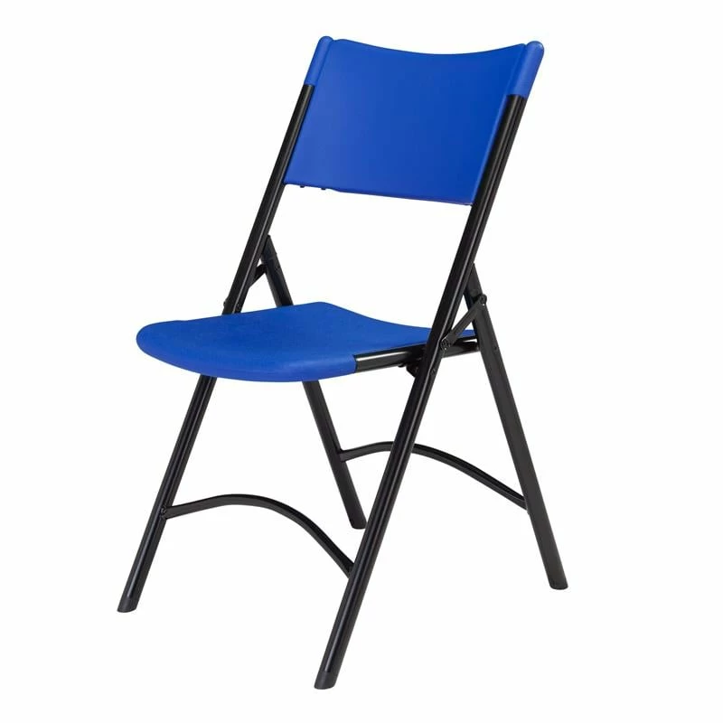 Brand new ???? National Public Seating NPS 600 Series 32" Modern Plastic Heavy Duty Folding Chair In Blue (Set Of 4) ???? 2 Brand new ???? National Public Seating NPS 600 Series 32" Modern Plastic Heavy Duty Folding Chair In Blue (Set Of 4) ???? - Image 2