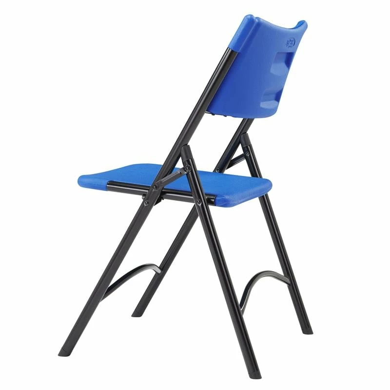 Brand new ???? National Public Seating NPS 600 Series 32" Modern Plastic Heavy Duty Folding Chair In Blue (Set Of 4) ???? 4 Brand new ???? National Public Seating NPS 600 Series 32" Modern Plastic Heavy Duty Folding Chair In Blue (Set Of 4) ???? - Image 4
