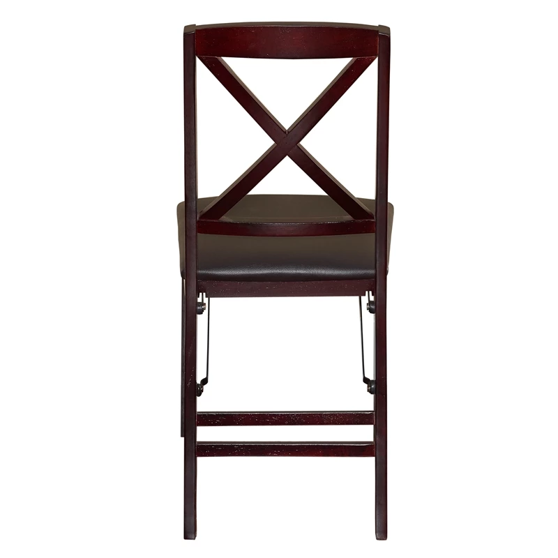 Best Sale ???? Linon Triena Wood X Back Folding Chair Set Of 2 In Espresso Brown ✨ 3 Best Sale ???? Linon Triena Wood X Back Folding Chair Set Of 2 In Espresso Brown ✨ - Image 3