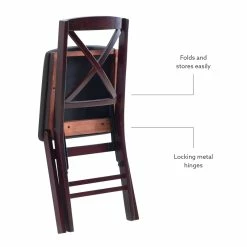 Best Sale ???? Linon Triena Wood X Back Folding Chair Set Of 2 In Espresso Brown ✨ 33 Best Sale ???? Linon Triena Wood X Back Folding Chair Set Of 2 In Espresso Brown ✨ -Flash Furniture Shop 220258 16 L
