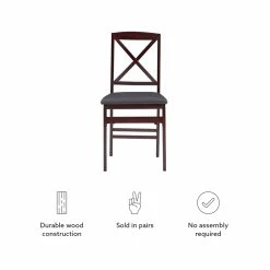 Best Sale ???? Linon Triena Wood X Back Folding Chair Set Of 2 In Espresso Brown ✨ 36 Best Sale ???? Linon Triena Wood X Back Folding Chair Set Of 2 In Espresso Brown ✨ -Flash Furniture Shop 220258 19 L