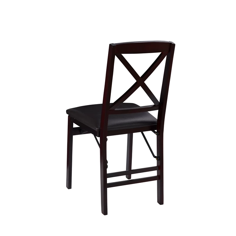 Best Sale ???? Linon Triena Wood X Back Folding Chair Set Of 2 In Espresso Brown ✨ 4 Best Sale ???? Linon Triena Wood X Back Folding Chair Set Of 2 In Espresso Brown ✨ - Image 4
