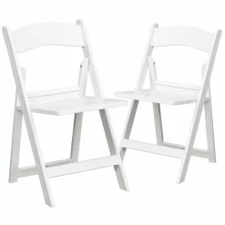 Wholesale ???? Flash Furniture Hercules Resin Folding Chair In White (Set Of 2) ⭐