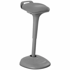 Outlet ✨ Living Essentials Corp Living Essentials Wobble Adjustable Swivel Ergonomic Drafting Stool In Gray ????