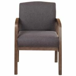 Best Sale ???? Scranton & Co Guest Chair In Slate Gray And Driftwood ???? -Flash Furniture Shop 2226320 2 L