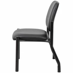 Hot Sale ???? Scranton & Co Faux Leather Guest Chair In Black ???? -Flash Furniture Shop 2226321 5 L