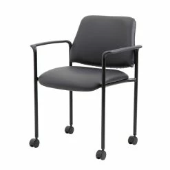 Brand new ???? Scranton & Co Modern Stacking Chair With Arm Caressoft In Black ????