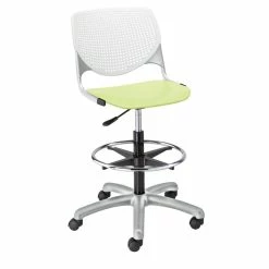 Best deal ✔️ KFI Furniture KFI KOOL Drafting Stool - White Back - Lime Green Seat ❤️