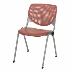 Alternative view of Brand new ❤️ KFI Furniture KFI Studios Plastic Metal KOOL Stack Chair - Coral ????