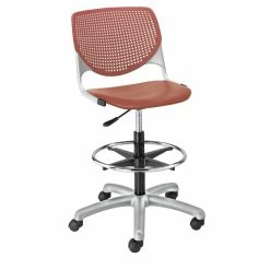 Best deal ???? KFI Furniture KFI Studios Plastic KOOL Drafting Stool - Coral ????