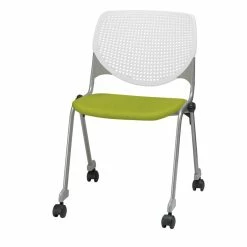 Best deal ???? KFI Furniture KFI KOOL Stack Chair - Casters - Avocado Fabric Upholstered Seat ????