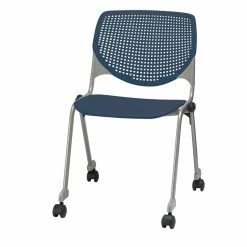 Best Sale ???? KFI Furniture KFI KOOL Stack Chair - Casters - Navy ????
