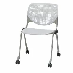 Wholesale ???? KFI Furniture KFI KOOL Stack Chair - Casters - Light Grey ????