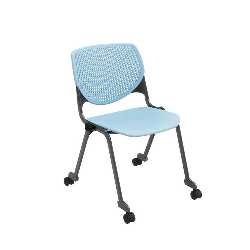 Top 10 ⌛ KFI Furniture KFI Studios Plastic KOOL Stack Chair - Casters - Sky Blue ✨ 2 Top 10 ⌛ KFI Furniture KFI Studios Plastic KOOL Stack Chair - Casters - Sky Blue ✨ - Image 2