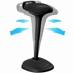 Alternative view of Top 10 ???? Pemberly Row Wobble Adjustable Swivel Ergonomic Drafting Stool In Black ????