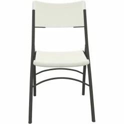 Alternative view of Cheapest ⌛ Correll Economy Blow Mold Plastic Folding Chair In Gray Granite (Set Of 4) ⭐