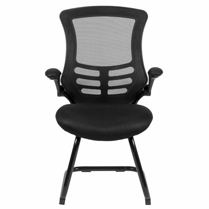 Coupon ✨ Scranton & Co Contemporary Mesh Sled Office Side Chair In Black ???? 4 Coupon ✨ Scranton & Co Contemporary Mesh Sled Office Side Chair In Black ???? - Image 4