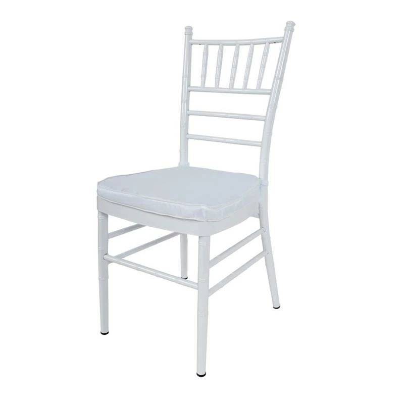Buy ???? Benzara Aluminum Chair With Slatted Backrest & Tapered Legs In Glossy White ❤️ 1 Buy ???? Benzara Aluminum Chair With Slatted Backrest & Tapered Legs In Glossy White ❤️