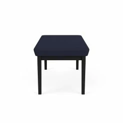 Flash Sale ???? Lesro Lenox Steel Fabric 2-Seat Bench In Black/Open House Navy ???? 5 Flash Sale ???? Lesro Lenox Steel Fabric 2-Seat Bench In Black/Open House Navy ???? -Flash Furniture Shop 2473411 2 L