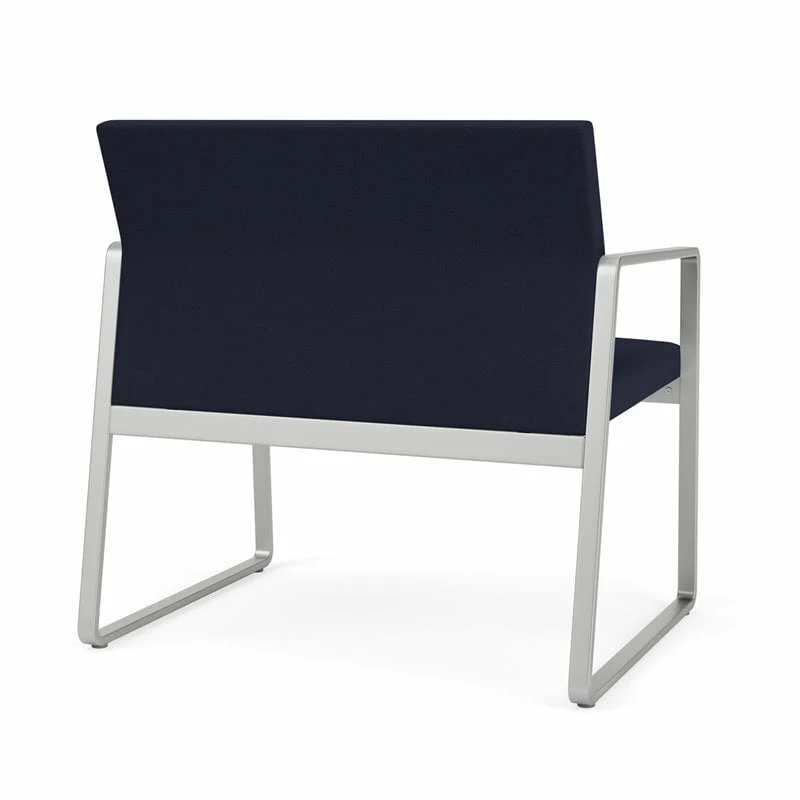 Wholesale ???? Lesro Gansett Modern Fabric Bariatric Chair In Silver/Open House Navy ???? 3 Wholesale ???? Lesro Gansett Modern Fabric Bariatric Chair In Silver/Open House Navy ???? - Image 3