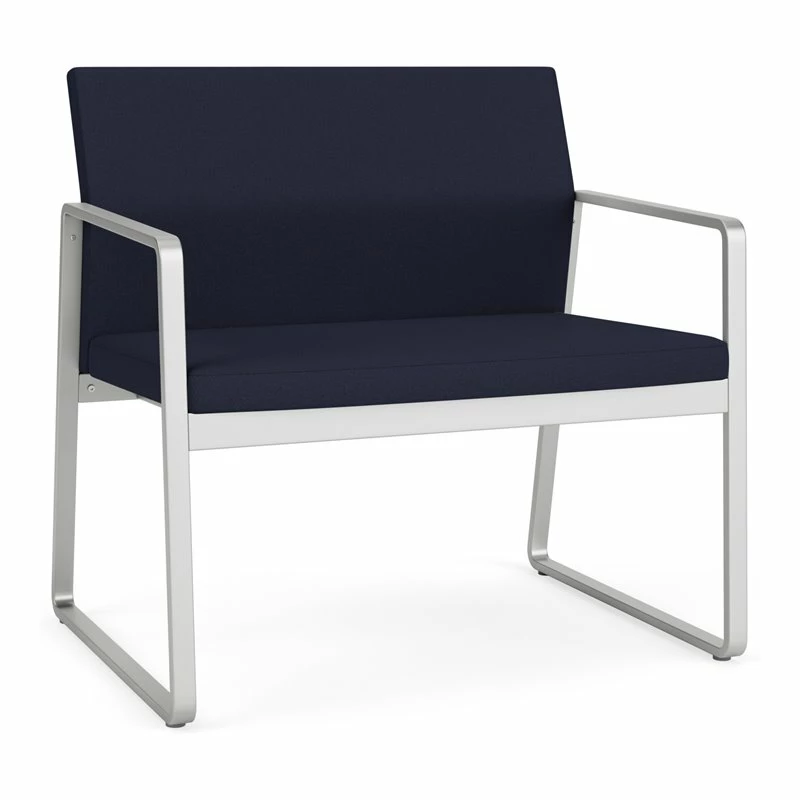 Wholesale ???? Lesro Gansett Modern Fabric Bariatric Chair In Silver/Open House Navy ???? 1 Wholesale ???? Lesro Gansett Modern Fabric Bariatric Chair In Silver/Open House Navy ????