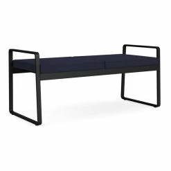 Top 10 ⌛ Lesro Gansett Modern Fabric 2-Seat Bench In Black/Open House Navy ❤️