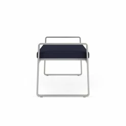 Cheapest ???? Lesro Gansett Modern Fabric 2-Seat Bench In Silver/Open House Navy ???? -Flash Furniture Shop 2479126 2 L